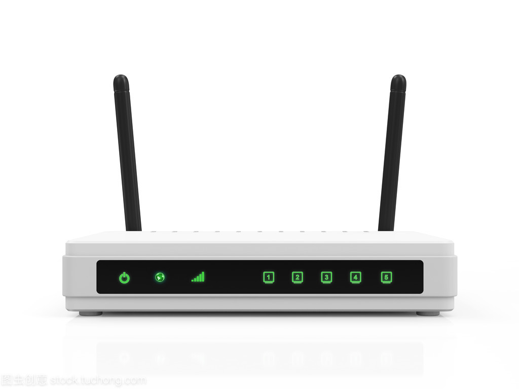 現代白色無線路由器 家居網絡美學與性能的完美融合